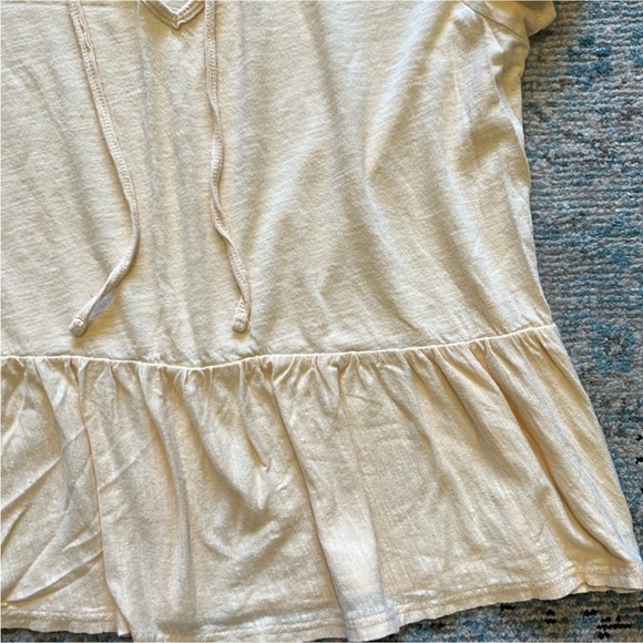 Urban Outfitters Tie Front Yellow Baby Doll Top - Picture 15 of 16
